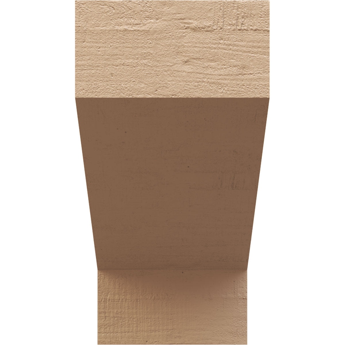 10"W x 20"D x 20"H Classic Clemmons Rough Cedar Woodgrain TimberThane Corbel, Primed Tan