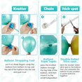 thumbnail image 3 of Ensemble d'Arche Guirlande de Ballons Sarcelle Foncé 133 Pcs Ballons Bleu Vert à Double Rembourrage Ensemble de Ballons Turquoise Pailletés Réutilisables avec Papillon Latex Ballons Métalliques Dorés Kit, 3 of 7