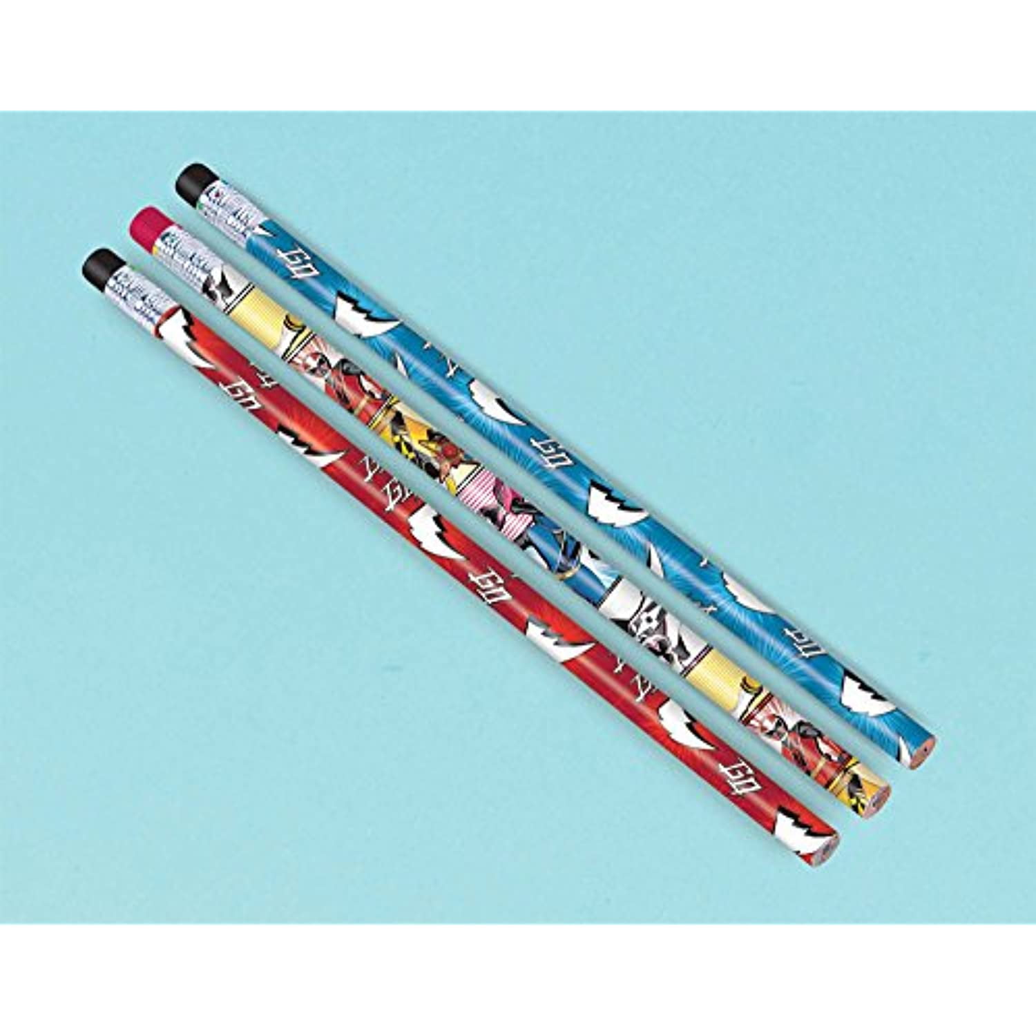 amscan 398022 Power Rangers Ninja Steel Pencils multicolor 12ct 