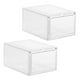 thumbnail image 1 of Caja de zapatos apilable de 2 piezas, organizador con cierre magnético, panel transparente para garaje, 1 of 9