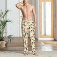 thumbnail image 2 of Logiee Dachshund Dog Print Pajama Pants for Men,Men’s Pajama Bottoms,Mens PJ Pants with Pockets & Button Fly-Small, 2 of 6