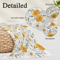 thumbnail image 3 of Spring Daisy Throw Pillow Covers, Country Watercolor Yellow White Floral Leaf Soft Breathable Pillow Cases with Invisible Zipper, Queen Size Pillowcases for Couch Bed Sofa Chair 20x30 Inches, 3 of 9