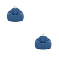 thumbnail image 1 of Bewildely Puff Ottoman: hermosa y práctica adición al hogar, elegante funda de tela para silla, sala de estar, Puff, sofá, sofá perezoso azul 2piezas, 1 of 6