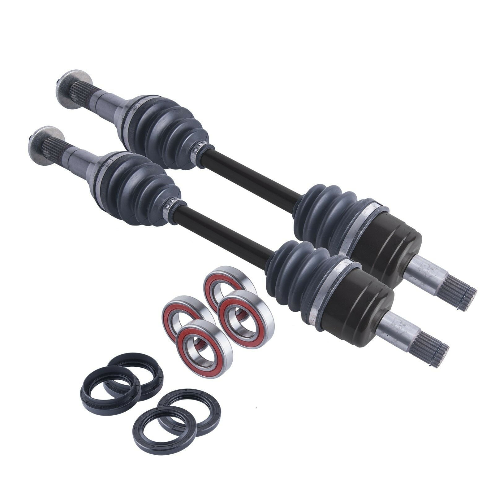 Yamaha Big Bear front cv axles wheel bearings & seals set 400 2002 2003 2006