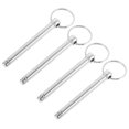 thumbnail image 2 of HLONK 8 pcs Quick Release Pin Carbon Steel Steel Ball Hitch Pin with Pulls Rings, 2 of 12