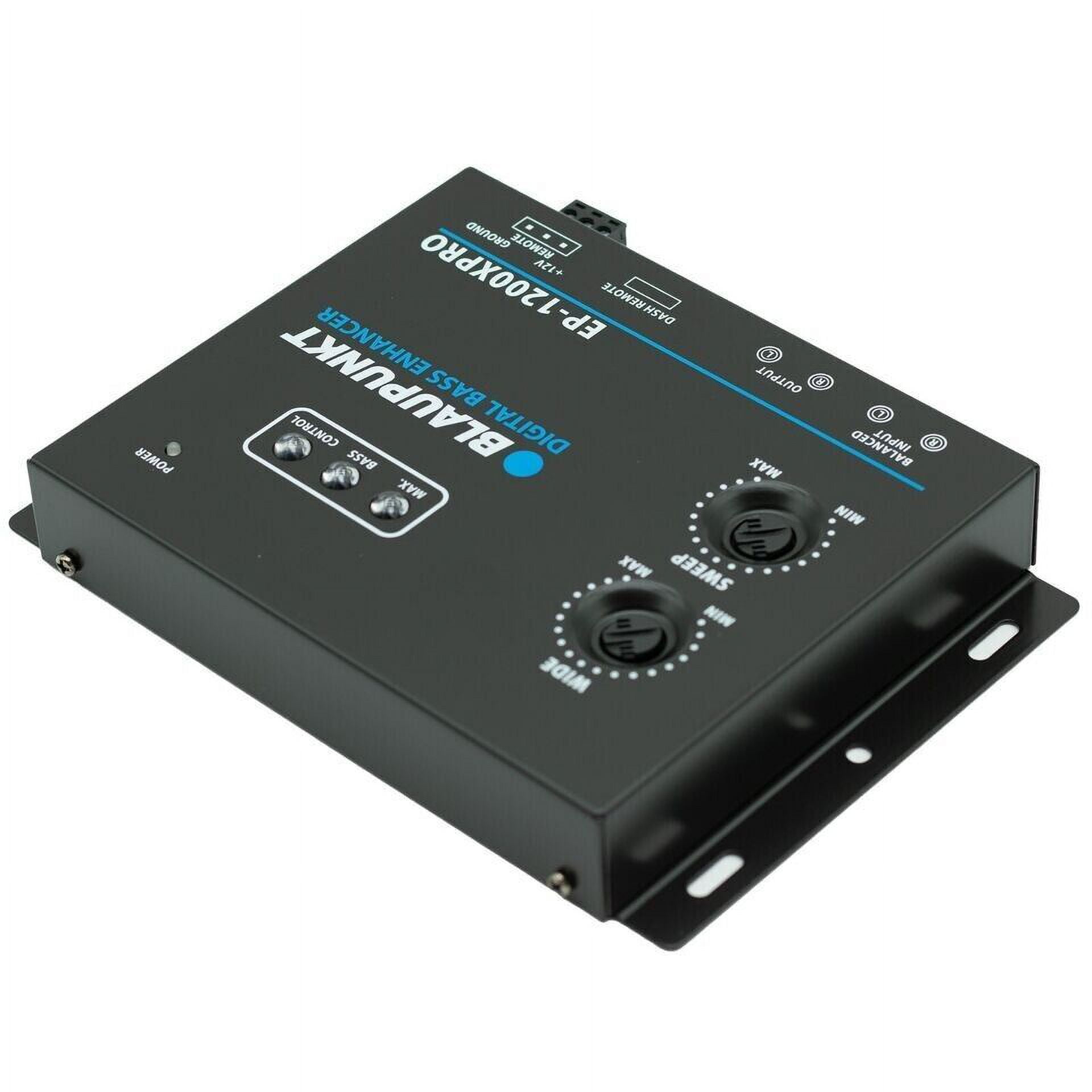 Blaupunkt EP-1200XPRO Digital Bass Enhancer Processor - Digital Sound Restoration, Maximizer & Reproducer - Car Audio Booster - Black