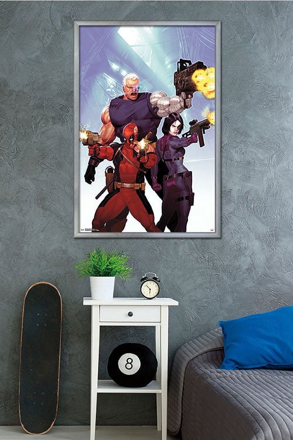 Marvel Comics - Deadpool and Domino Wall Poster, 22.375" x 34", Framed