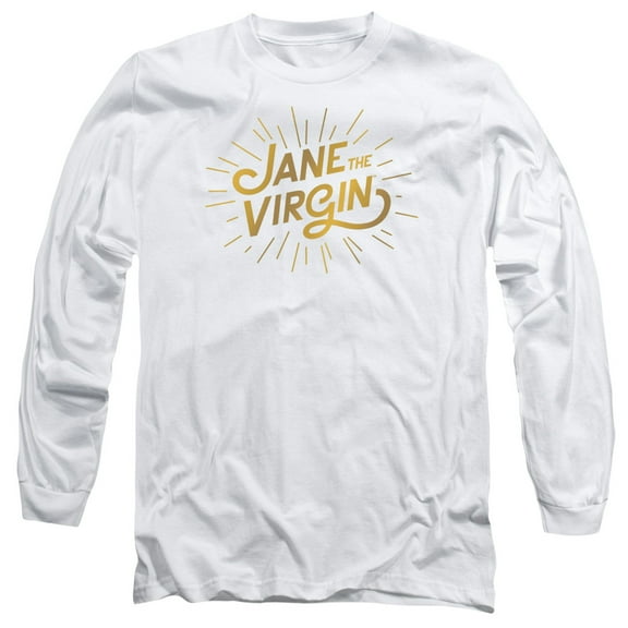Jane The Virgin Golden Logo Long Sleeve Adult 18/1 T-Shirt White