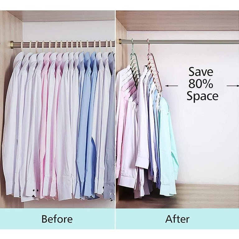 New Triangle 9-Hole Space-saving Magic Clothes Hanger Closet