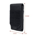 thumbnail image 6 of Tactical Nylon Molle Phone Bag for Hunting EDC Gear Fits 6.7 Inch Phones Waist Pack, 6 of 12