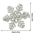 thumbnail image 2 of Fiudx Ofertas del día Pinzas en forma de copolímeros y diamantes en imitación, pasadores en pelo, pinzas en cocodrilo metal en Navidad, accesorios en pelo, horquillas en pelo de Navidad en el inviern, 2 of 4