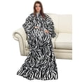 thumbnail image 2 of Manta Warmie Designer Cozy con mangas Súper Soft Fleece Zebra 70 X 50, 2 of 2