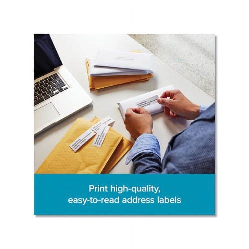 LW Address Labels 1.13" x 3.5", White, 130/Roll, 6 Rolls/Pack