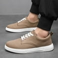 Men's Casual Shoes Fashionable and Simple Solid Color Thick Bottomed