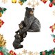 thumbnail image 3 of Adornos decorativos Likrtyny Papá Noel artesanía Oso en Miniatura resina, 3 of 9
