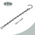 thumbnail image 2 of Unique Bargains 24cm Extension Lighting Chain S Hook Hanging Chains Black 8 Pack, 2 of 6