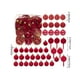 thumbnail image 3 of Juego de 42 Adornos Navideños Flocados | Bolas de Terciopelo Rojo, Verde y Marrón de 6 Cm | Múltiples Estilos para Decorar Árboles y Fiestas, 3 of 6