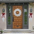 thumbnail image 2 of Northlight 30" Unlit Snow White Artificial Teardrop Christmas Swag, 2 of 6