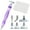 Purple, variant on Diamond Painting Pen, 5D Diamond Painting Tools, Silver Metal Tips Diamond Painting Pen Kits with 6pcs Stainless Steel Tips for DIY Craft, Comfort Grip and Faster Drilling (Brilliant Colors)