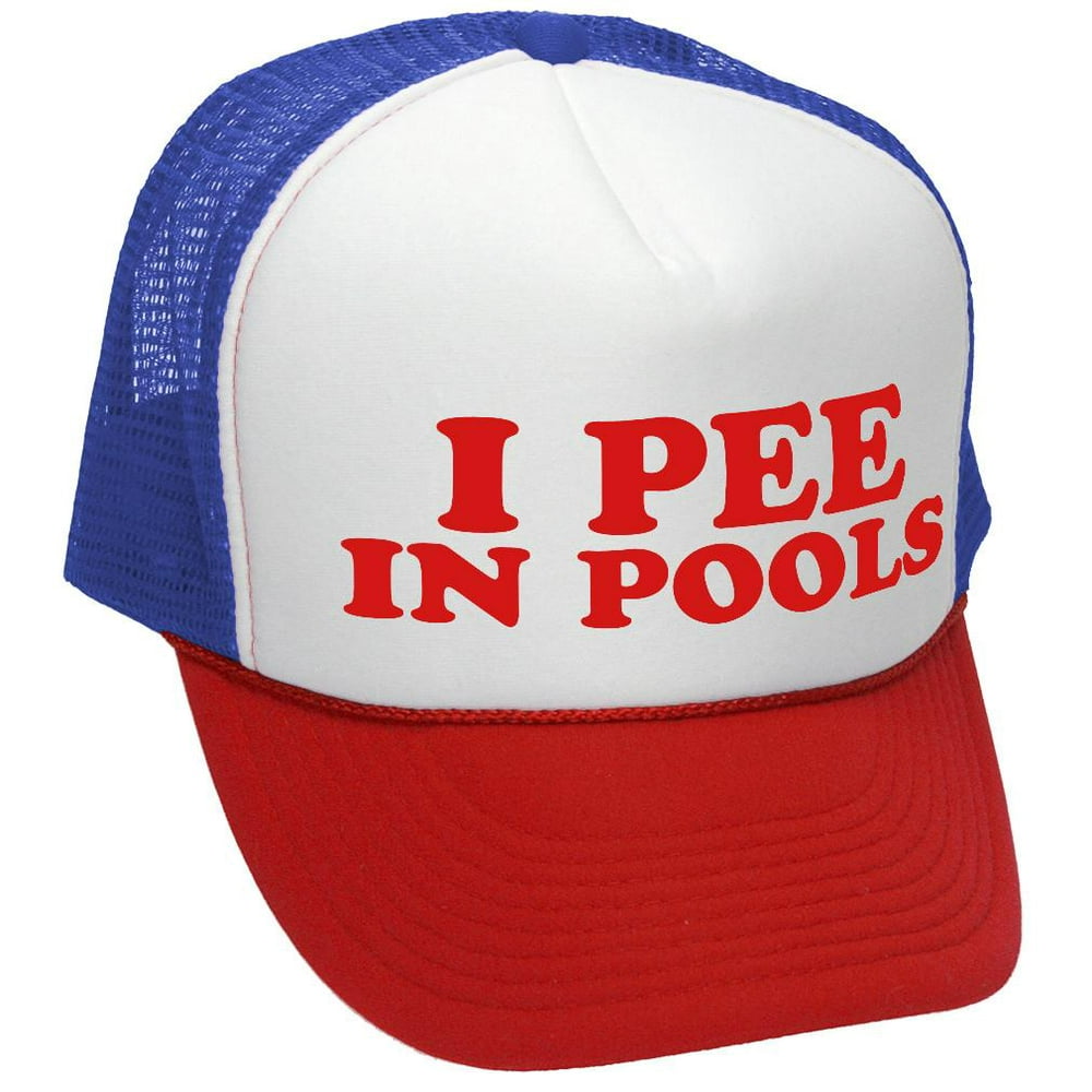 Gooder Deals I Pee In Pools Funny Dare Gag T Joke Mesh Trucker