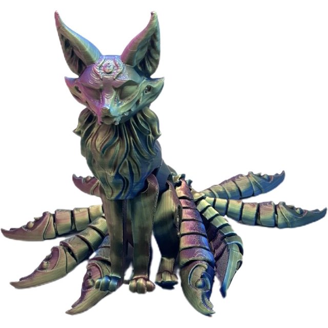 3D Printed Toy 3D Printed Flexible Nine Stress Relieving Toy Movable Decorative Action Figure To Collect Movable