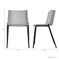 thumbnail image 3 of Set 4 Sillas Colombo Plastico y Base Metal para Hogar, Jardin, Oficina Mundo In Noto, 3 of 9