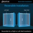 thumbnail image 4 of DreamLine Enigma-X 68-72 in. W x 76 in. H Fully Frameless Sliding Shower Door in Brushed Stainless Steel, 4 of 13