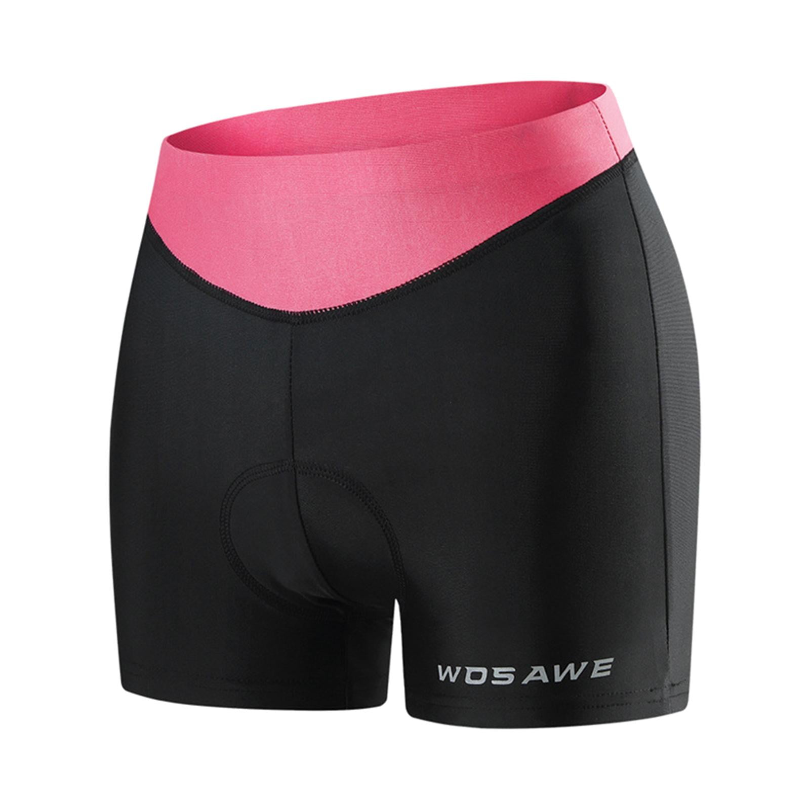 jinwen Women 3D Thick Gel Pad Cycling Shorts Bike Underwear Breathable Pink S