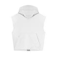 thumbnail image 7 of NOLDARES Mens Tank Top Sleeveless Hoodie Cotton T-Shirt Summer Casual Shirt Muscle Tee(White,L), 7 of 7