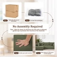 thumbnail image 4 of Korser Sectional Sofa with L-Shape Chaise Modern Modular Cloud Couch with Deep Seating Upholstered Sofa for Living Room Bedroom, No Assembly Required,Green, 4 of 7