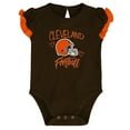 thumbnail image 2 of Newborn & Infant Brown/Orange Cleveland Browns Too Much Love Two-Piece Bodysuit Set, 2 of 3