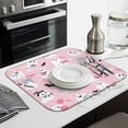 thumbnail image 3 of Cute Halloween Ghosts Pattern Dish Drying Mat for Kitchen 1 Pack, Ultra Absorbent Microfiber Dishes Drainer Mats,16x18in(41x46cm), 3 of 6