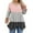 Pink, variant on Qulqfy Women's Tops Spring 3/4 Length Sleeve Plus Size Shirts Crew Neck Tunic Swing Going Out Fall Tops Womens Blouses L