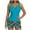 Sky Blue, variant on GERsome Tankini Swimsuits for Women Tummy Control Two Piece Bathing Suits V-Neck Swim Tops with Boyshorts S-2XL