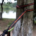 thumbnail image 2 of 5X Outdoor Hammock Tree Straps Tree Tie Rope High Load-Bearing Nylon Webbing Rock Climbing Flat Belt Cover Orange, 2 of 4