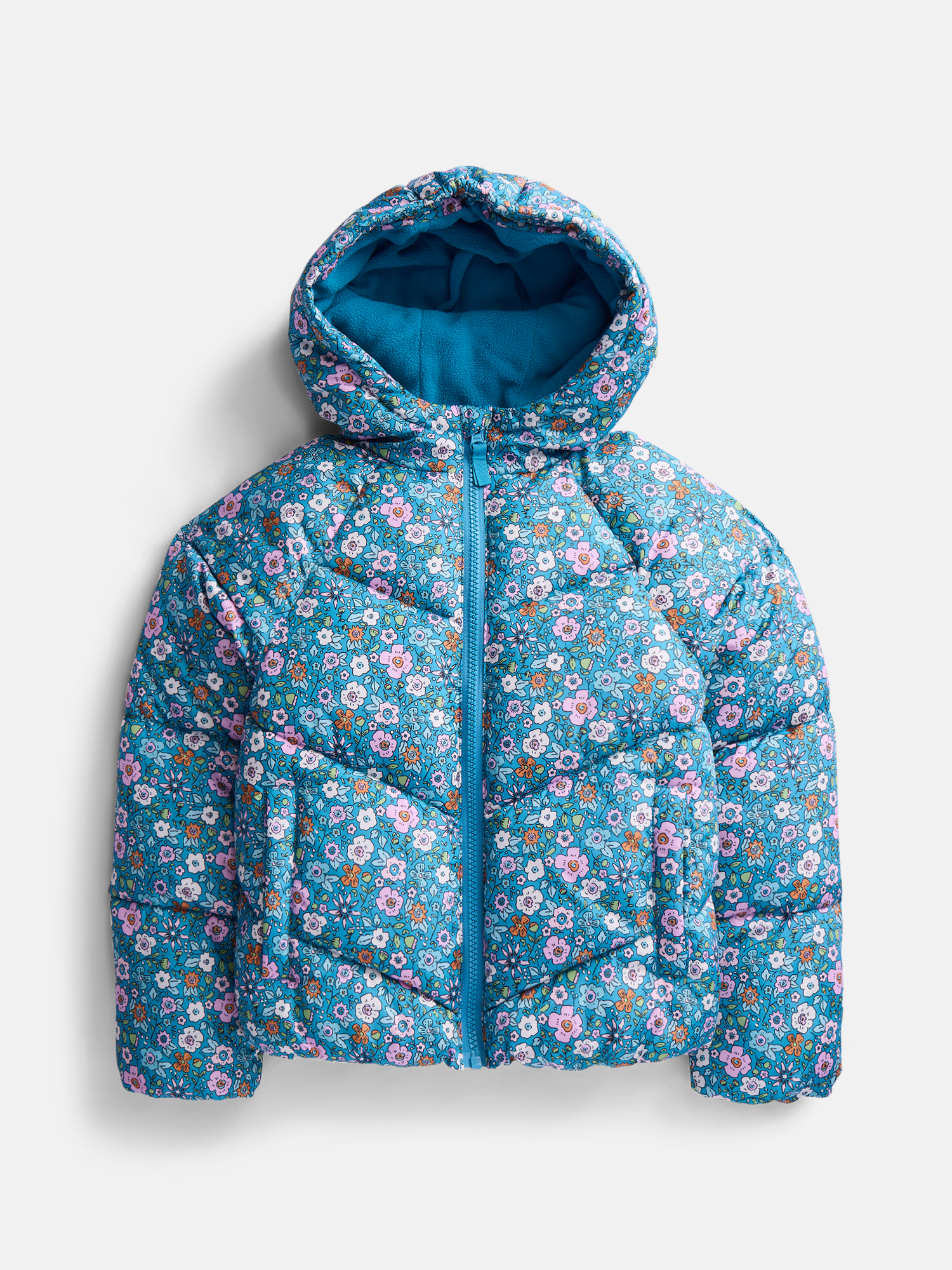 Wonder Nation Girls Heavyweight Puffer Jacket with Hood photo 1