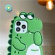 thumbnail image 4 of Funda para iPhone13 6.1 "Caricatura de Silicona Linda 3D Divertida Coolcartoon Funda de Silicona para teléfono de cocodrilo Verde, niños niñas Adolescentes Carcasa de Personaje Animal a Prueba de Golpes Fundas Divertidas y Chic para iPhone13 ER, 4 of 5