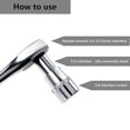 thumbnail image 2 of 4pcs Ratchet Adapter Adapter Set Socket Adapter Ratchet 1/2" to 3/8",3/8" to 1/2",1/4" to 3/8",3/8" to 1/4 "Reducing Adapters for Sockets and Bits, 2 of 5