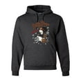 thumbnail image 1 of Wild Bobby, Biker Betty Boop Wild One MC Motorcycle Betty Boop Unisex Hoodie Sweatshirt, Heather Black, Large, 1 of 5