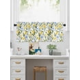 thumbnail image 5 of Valances for Windows Farmhouse Floral Rod Pocket Cafe Window Treatments Valance Curtains for Kitchen Bathroom Laundry Basement Windows 54"x18", 5 of 9