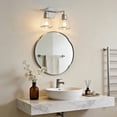 thumbnail image 2 of Deyidn Gold Bathroom Vanity Light Fixtures, 2 Light Bathroom Light Fixtures with Clear Glass Shade, 2 of 9