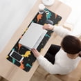thumbnail image 3 of Long Mouse Pads for Desk,Black Colorful Dinosaurs Pattern Desk Mats on Top Of Desks, Desk Mouse Pad Extra Large with 3mm Non-Slip Base and Stitched Edge for Gaming,Office,Work,Home 31.5"x11.8", 3 of 6