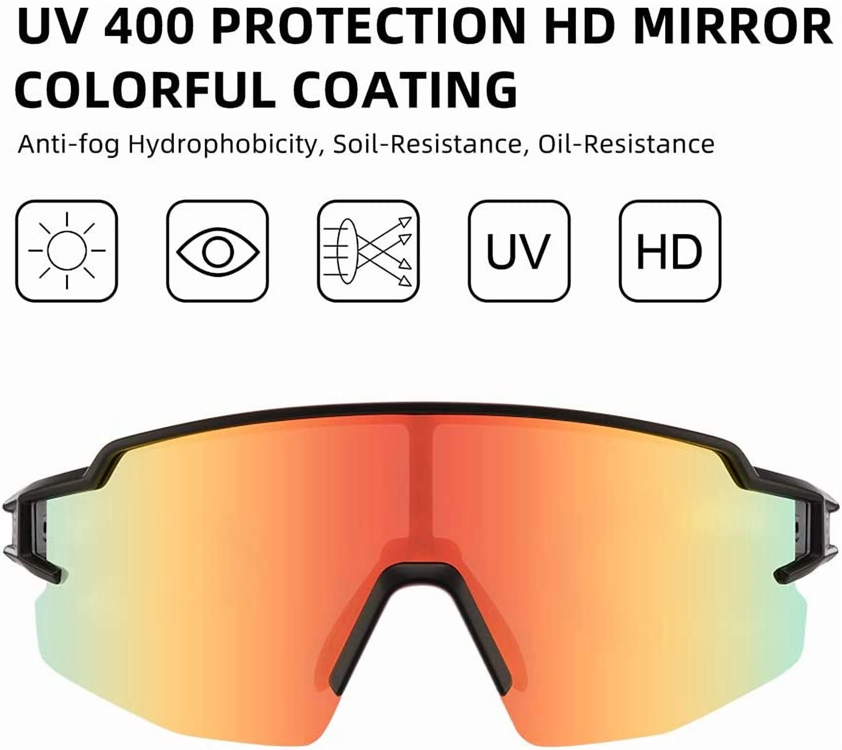 ROCKBROS Photochromic Sports Sunglasses for Men Women Cycling UV Protection