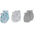 thumbnail image 3 of Luvable Friends Baby Cotton Caps and Scratch Mittens 8pk, Elephant, 0-6 Months, 3 of 4