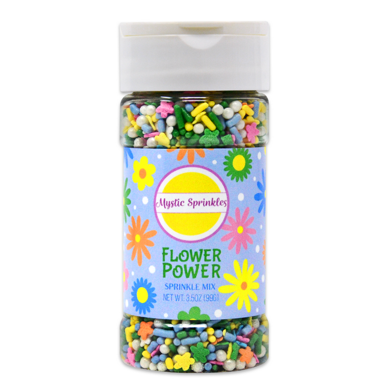 Mystic Sprinkles Flower Power Sprinkle Mix 3.5 oz Bottle 