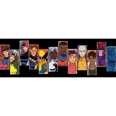 RoomMates Marvel s X-MEN ’97 Character Portraits Black Peel and Stick Border