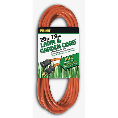 Prime Wire 25-Foot 16 2 SJTW Lawn and Garden Outdoor Extension Cord, Orange by Prime Wire