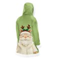 thumbnail image 4 of Unisex Casual and Fashionable Plush Collar Hooded Long Sleeve Jacket with Christmas Printing, for Men and Women Daily Use,Beige,2XL, 4 of 6
