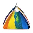 thumbnail image 3 of Lsque Rainbow Colored Printed Long Tissue Box Cover Holder, Facial Paper Organizer Dispenser,Triangle with Bottom Belt, PVC Leather Decorative Organizer, 3 of 9