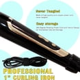 thumbnail image 5 of 1 Inch Curling Iron Extra Long Barrel with Ceramic Coating for Long/Medium Hair,LED Display Heat up to 450?F with clamp,Hair Waving Style Tool Girls & Women, 5 of 6